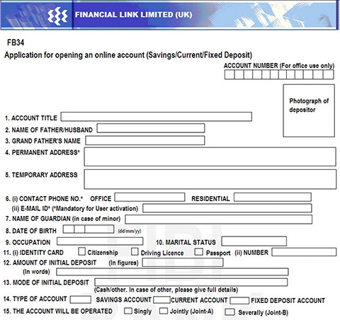 Account Application